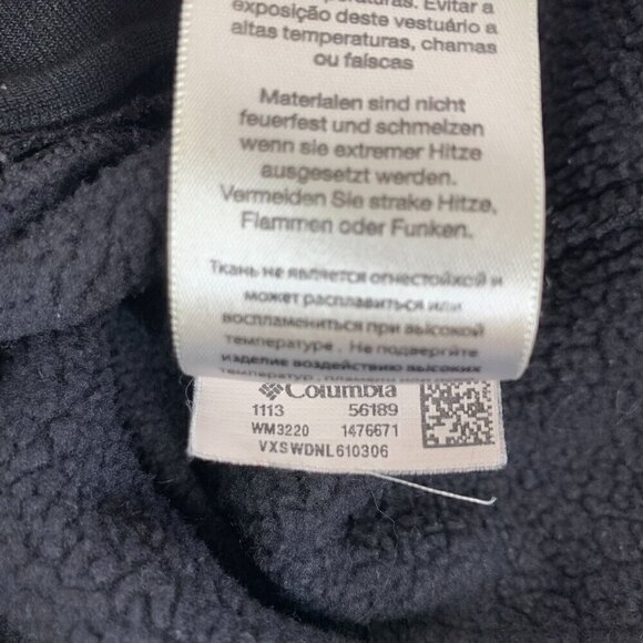 Columbia Women's Benton Springs Zip Front Fleece Jacket Black Size Large WM3220 - Picture 7 of 7
